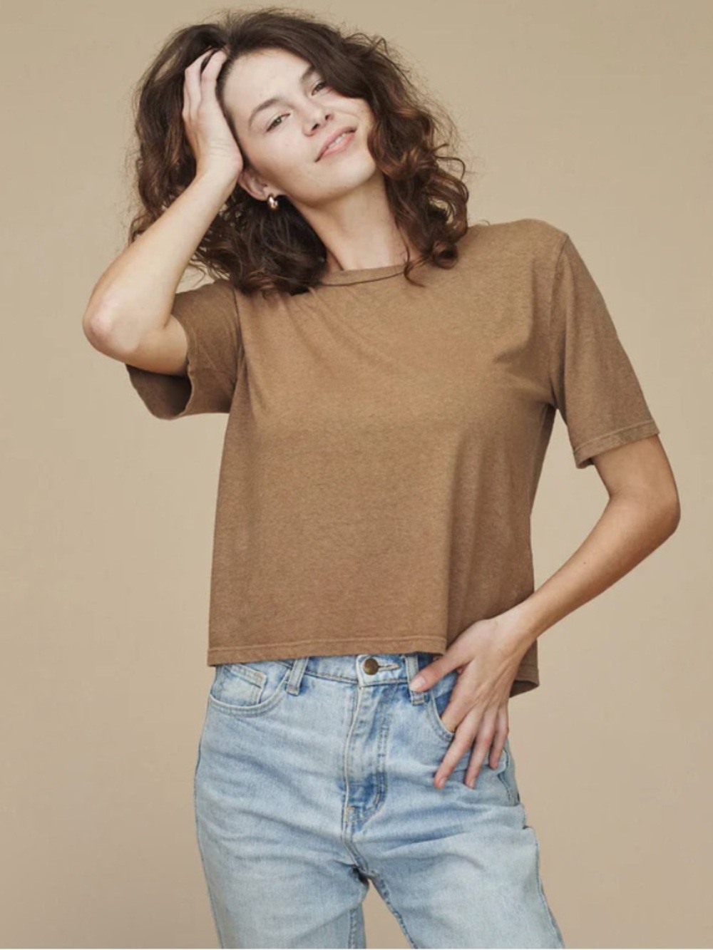 jungmaven silver lake cropped tee